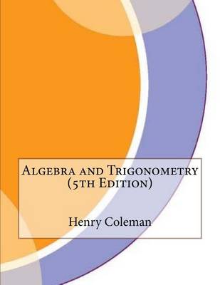 Book cover for Algebra and Trigonometry (5th Edition)