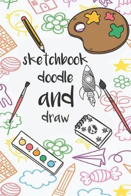 Book cover for sketchbook draw and doodle