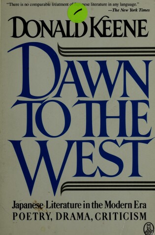 Cover of Dawn to the West