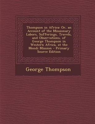 Book cover for Thompson in Africa