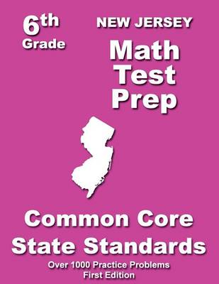 Book cover for New Jersey 6th Grade Math Test Prep