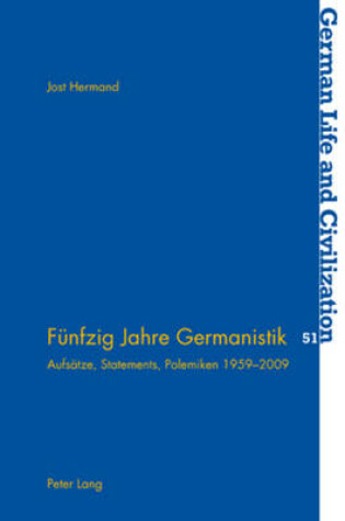 Cover of Fuenfzig Jahre Germanistik