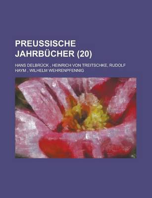 Book cover for Preussische Jahrbucher (20)