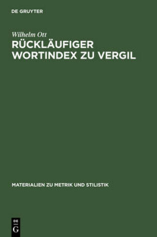 Cover of Rucklaufiger Wortindex Zu Vergil