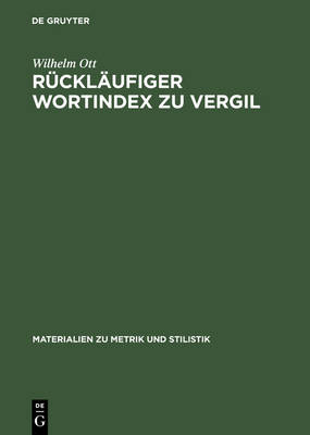 Cover of Rucklaufiger Wortindex Zu Vergil