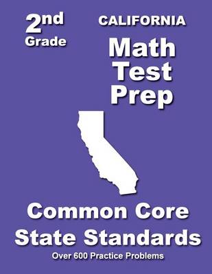 Book cover for California 2nd Grade Math Test Prep