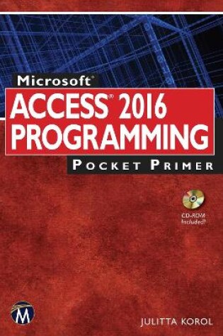 Cover of Microsoft Access 2016 Programming Pocket Primer