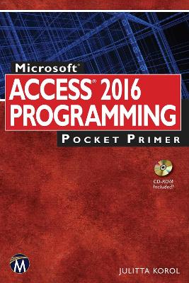 Book cover for Microsoft Access 2016 Programming Pocket Primer