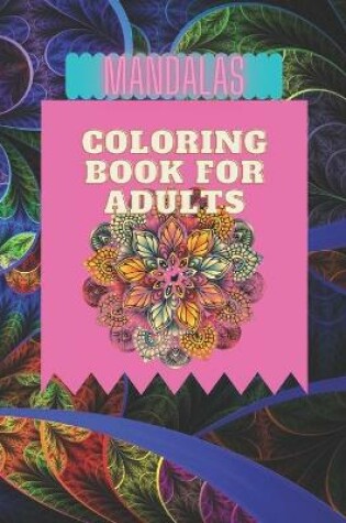 Cover of mandala coloring book for adults