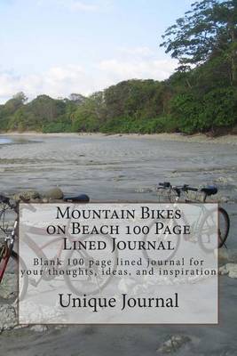 Book cover for Mountain Bikes on Beach 100 Page Lined Journal