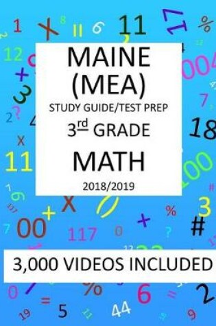 Cover of 3rd Grade MAINE MEA 2019 MATH Test Prep