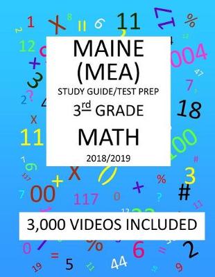 Book cover for 3rd Grade MAINE MEA 2019 MATH Test Prep