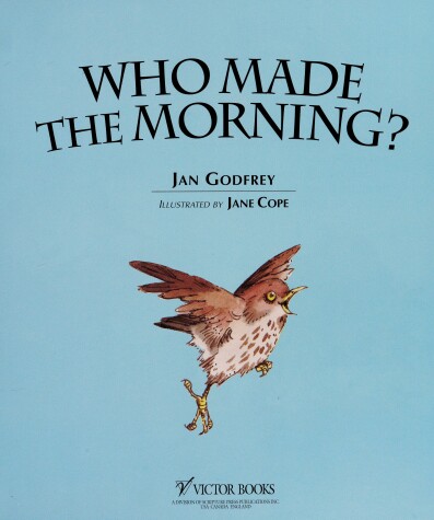 Book cover for Who Made the Morning