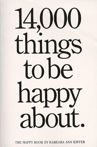 Cover of 14, 000 Things to be Happy About