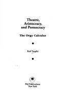 Book cover for Theater, Aristocracy, and Pornocracy