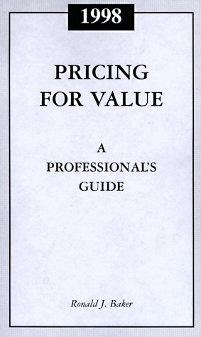 Book cover for Professional Guide to Value Pricing