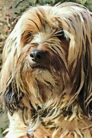 Cover of Tibetan Terrier Dog Blank Lined Journal Notebook