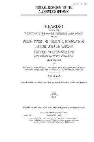 Cover of Federal response to the Alzheimer's epidemic
