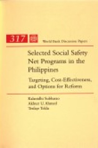 Cover of Selected Social Safety Net Programs in the Philippines