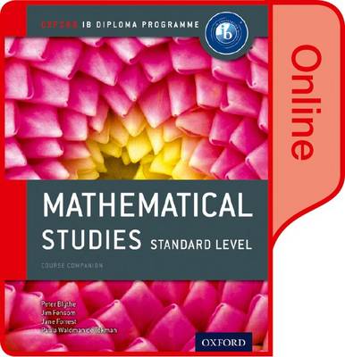 Book cover for IB Mathematical Studies Online Course Book: Oxford IB Diploma Programme