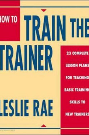 Cover of How To Train The Trainer