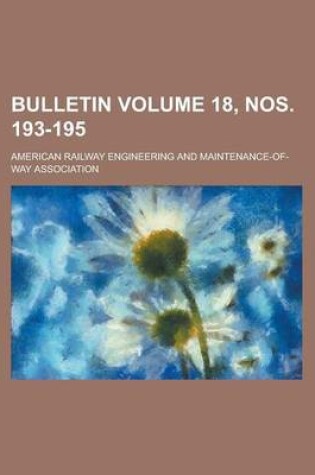 Cover of Bulletin Volume 18, Nos. 193-195
