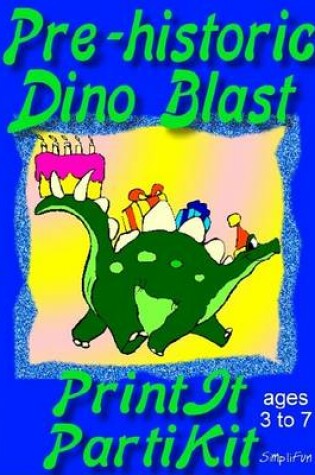 Cover of Children's Dinosaur Theme Birthday Party Games and Printable Theme Party Kit