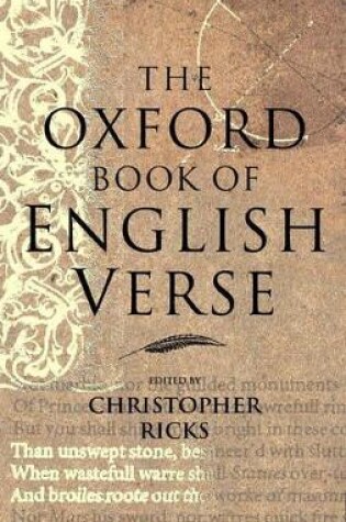 Cover of The Oxford Book of English Verse
