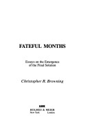 Book cover for Fateful Months