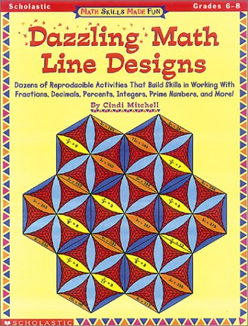 Book cover for Math Skills Made Fun: Dazzling Math Line Designs