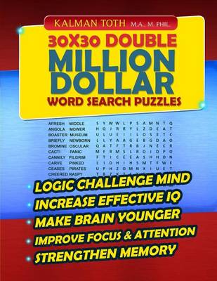 Book cover for 30x30 Double Million Dollar Word Search Puzzles