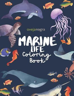 Book cover for The Marine Life Coloring Book