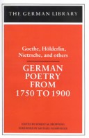 Cover of German Poetry from 1750 to 1900