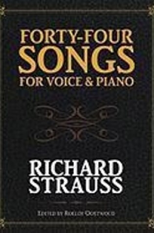 Cover of Forty-Four Songs for Voice and Piano