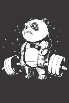 Book cover for Notebook for Gym Trainer Fitness Exercise Coach bodybuilder panda