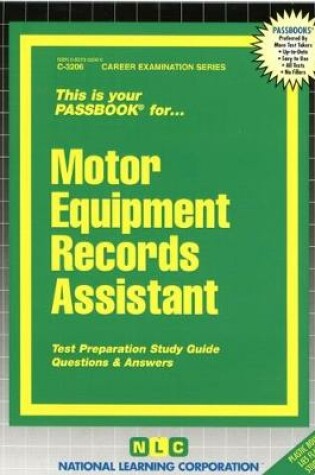 Cover of Motor Equipment Records Assistant