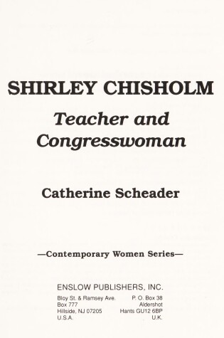 Cover of Shirley Chisholm