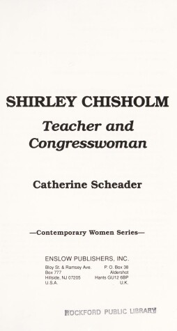 Cover of Shirley Chisholm