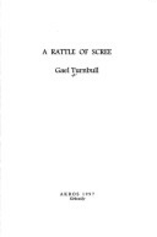 Cover of Rattle of Scree