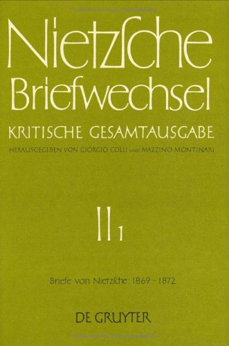 Book cover for Briefe Von Friedrich Nietzsche 1869 - 1872