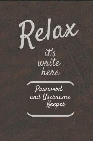 Cover of Password and Username Keeper