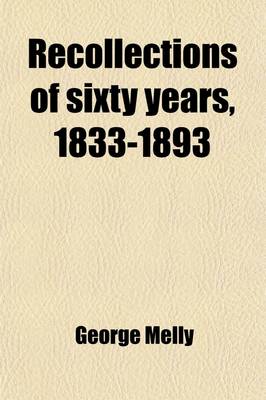 Book cover for Recollections of Sixty Years, 1833-1893
