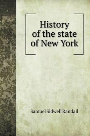 Cover of History of the state of New York