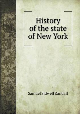 Book cover for History of the state of New York