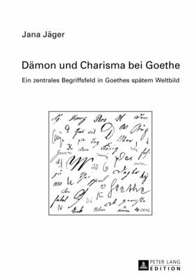Cover of Daemon Und Charisma Bei Goethe