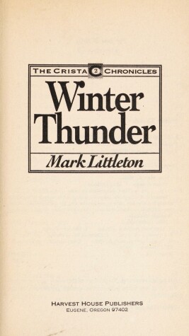 Book cover for Winter Thunder Littleton Mark