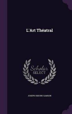 Book cover for L'Art Théatral