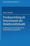 Book cover for Preisbeurteilung als Determinante der Verkehrsmittelwahl