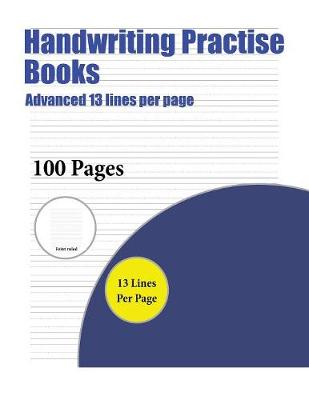 Book cover for Handwriting Practise Books (Advanced 13 lines per page)