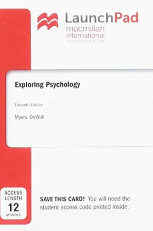 Cover of LaunchPad for Exploring Psychology (12 Month Access Card)